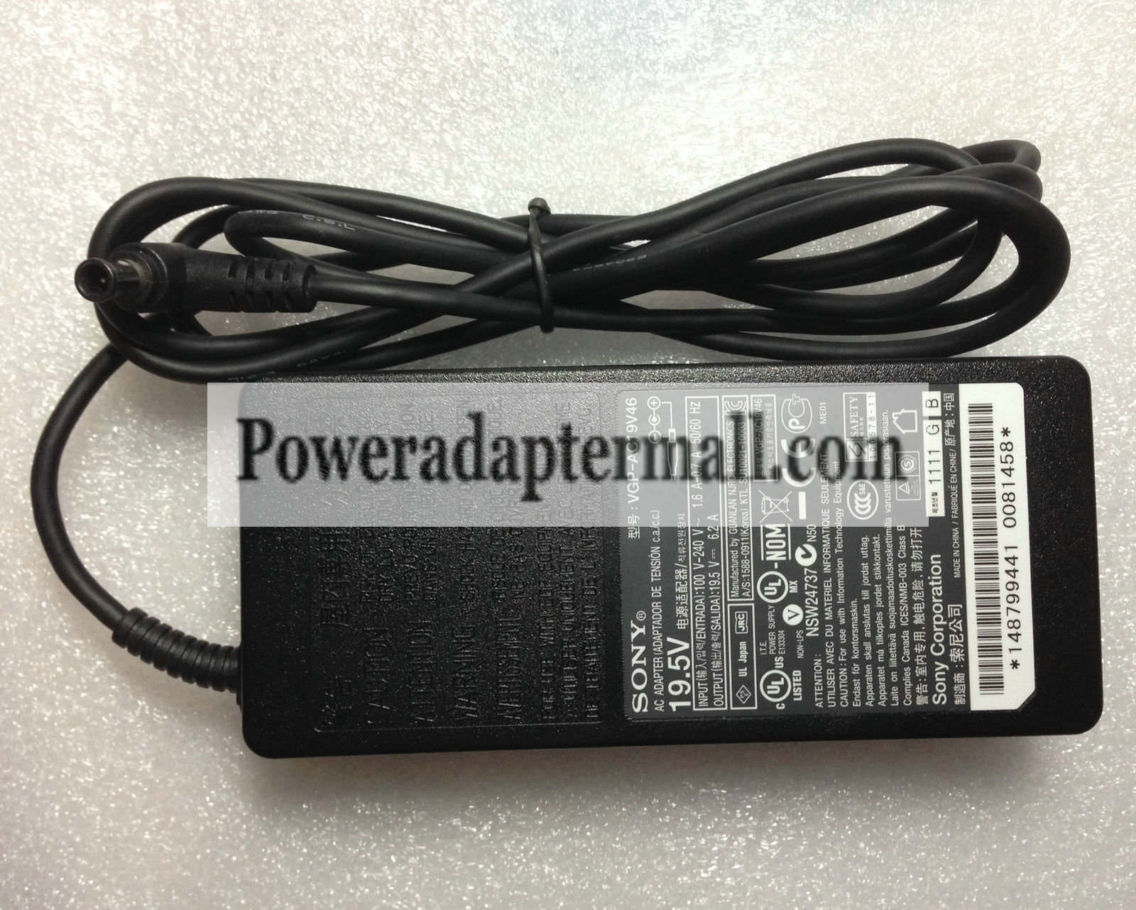 120W 19.5V 6.2A Sony ACDP-120N01 ACDP-120N02 AC Adapter charger